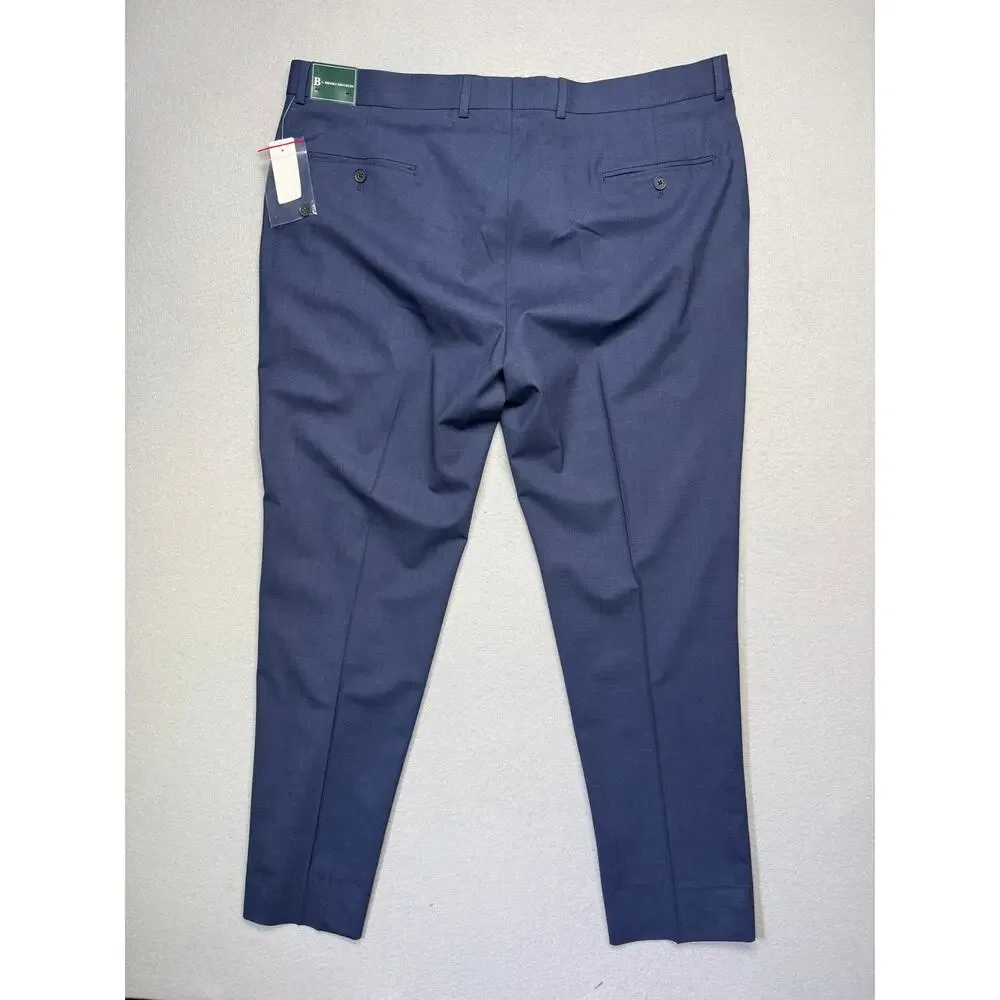 Brooks Brothers Men's Classic-Fit Wool Blend Suit Pant Blue 40x32 $190